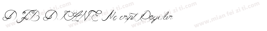 DJB DIANE Mc cript Regular字体转换